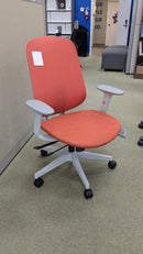 Clearance – Sinclair BOO Pulse Coral Task Chair with Seat Slider $199