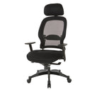 Office Star Products - Silla Profesional Deluxe con Respaldo de Malla Transpirable Negra – 25004