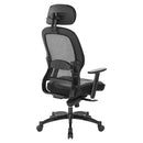 Office Star Products - Silla profesional de malla transpirable negra para espalda – 27008