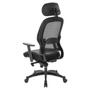 Office Star Products - Silla profesional de malla transpirable negra para espalda – 27008