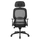 Office Star Products - Silla profesional de malla transpirable negra para espalda – 27008
