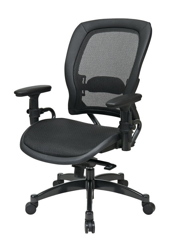 Space Seating by Office Star Products PROFESSIONAL BLACK BREATHABLE MESH CHAIR - 2787