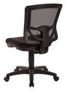 Silla de trabajo sin brazos Pro Line II de Office Star Products con respaldo de malla PROGRID® - 2817-30