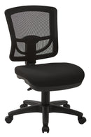 Silla de trabajo sin brazos Pro Line II de Office Star Products con respaldo de malla PROGRID® - 2817-30