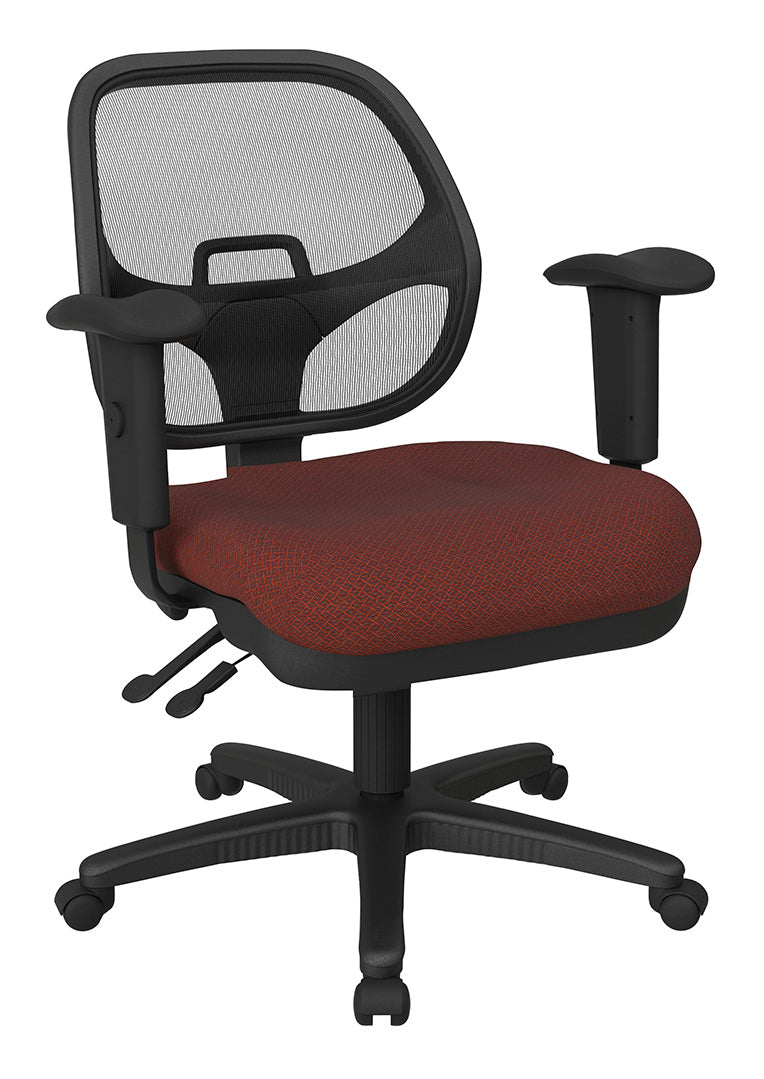 Grid Pro Tasker Chair Red Ergonomic Task Chair with ProGrid Back by Office Star - 29024