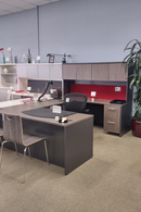 Monterey Desk Shell 30"D x 66"W with pedestal