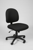 USED 9to5 Seating Logic Armless Task Chair – Black Fabric