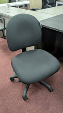 USED 9to5 Seating Logic Armless Task Chair – Black Fabric