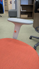 Clearance – Sinclair BOO Pulse Coral Task Chair with Seat Slider $199