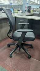 USED Black Mesh Back and Vinyl Seat Task Office Chair