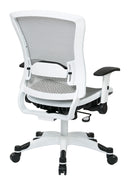 Office Star Products - White Frame Managers Chair - 317W-W11C1F2W