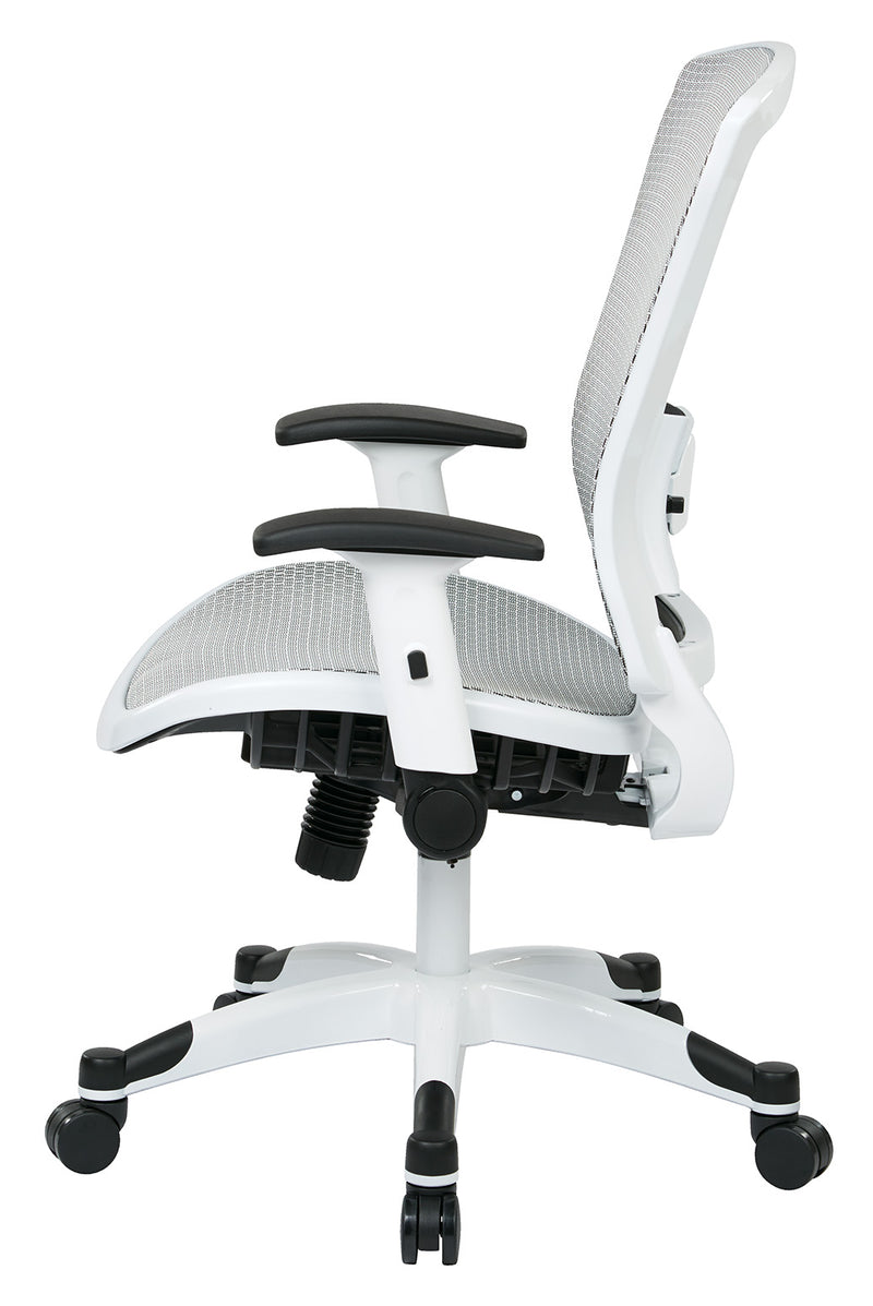 Office Star Products - White Frame Managers Chair - 317W-W11C1F2W