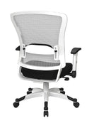 Silla ejecutiva Space Seating de Office Star Products con ESTRUCTURA BLANCA - 317W-W1C1F2W-231
