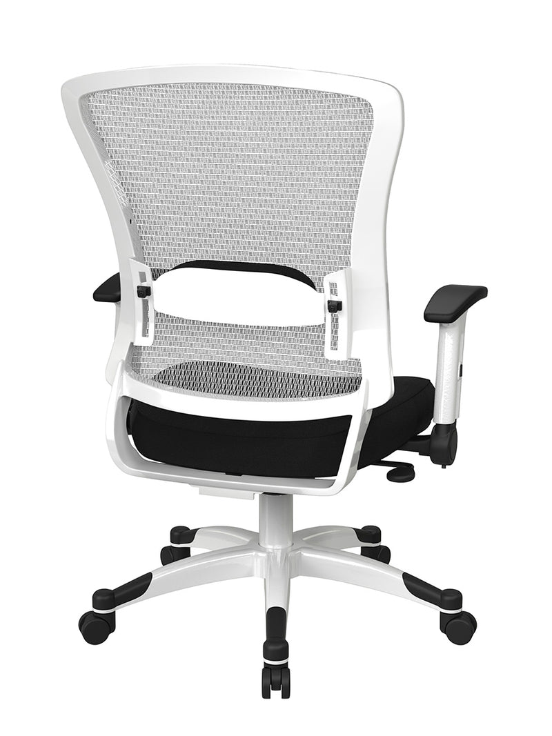 Space Seating by Office Star Products WHITE FRAME MANAGERS CHAIR - 317W-W1C1F2W-231