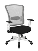 Silla ejecutiva Space Seating de Office Star Products con ESTRUCTURA BLANCA - 317W-W1C1F2W-231