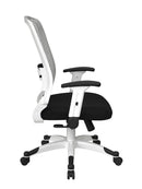 Silla ejecutiva Space Seating de Office Star Products con ESTRUCTURA BLANCA - 317W-W1C1F2W-231