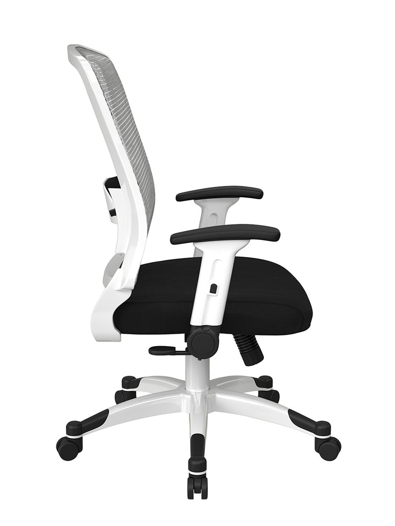 Space Seating by Office Star Products WHITE FRAME MANAGERS CHAIR - 317W-W1C1F2W-231