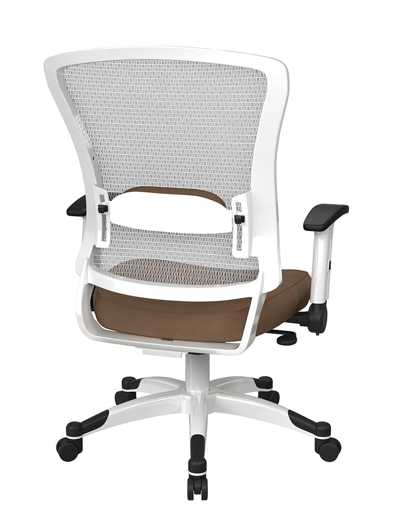 Space Seating by Office Star Products WHITE FRAME MANAGERS CHAIR - 317W-W1C1F2W-232