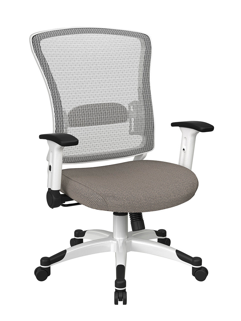 Space Seating by Office Star Products WHITE FRAME MANAGERS CHAIR - 317W-W1C1F2W-294