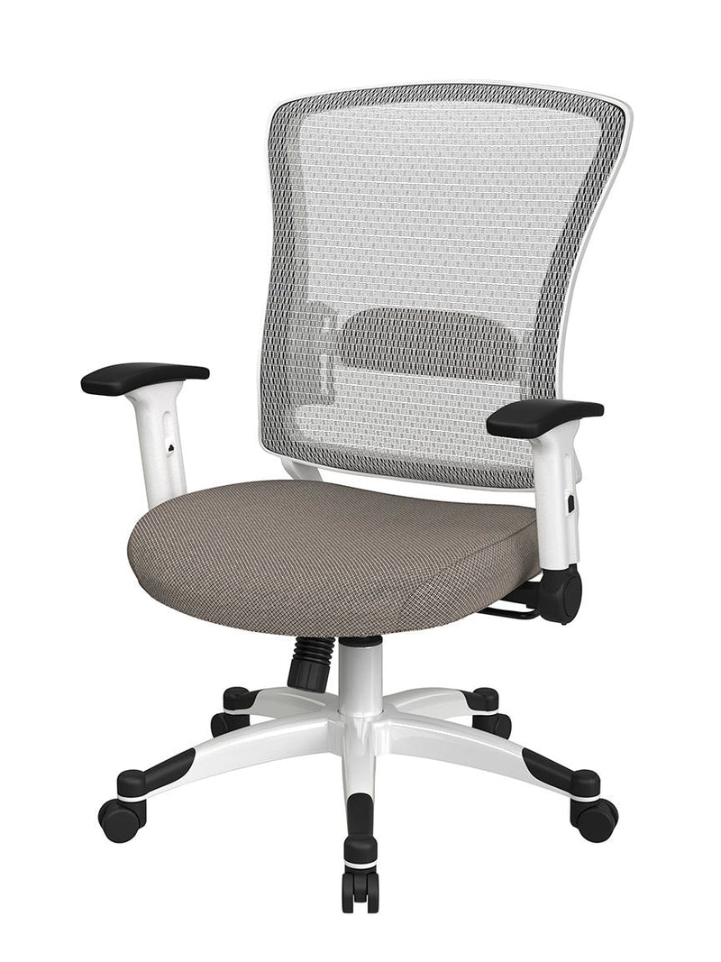 Space Seating by Office Star Products WHITE FRAME MANAGERS CHAIR - 317W-W1C1F2W-294