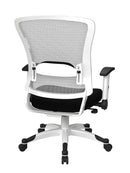 Sillón Gerencial con Estructura Blanca Space Seating by Office Star Products - 317W-W1C1F2W-297