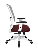 Space Seating by Office Star Products WHITE FRAME MANAGERS CHAIR - 317W-W1C1F2W-298