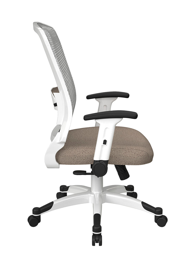 Space Seating by Office Star Products WHITE FRAME MANAGERS CHAIR - 317W-W1C1F2W-K008