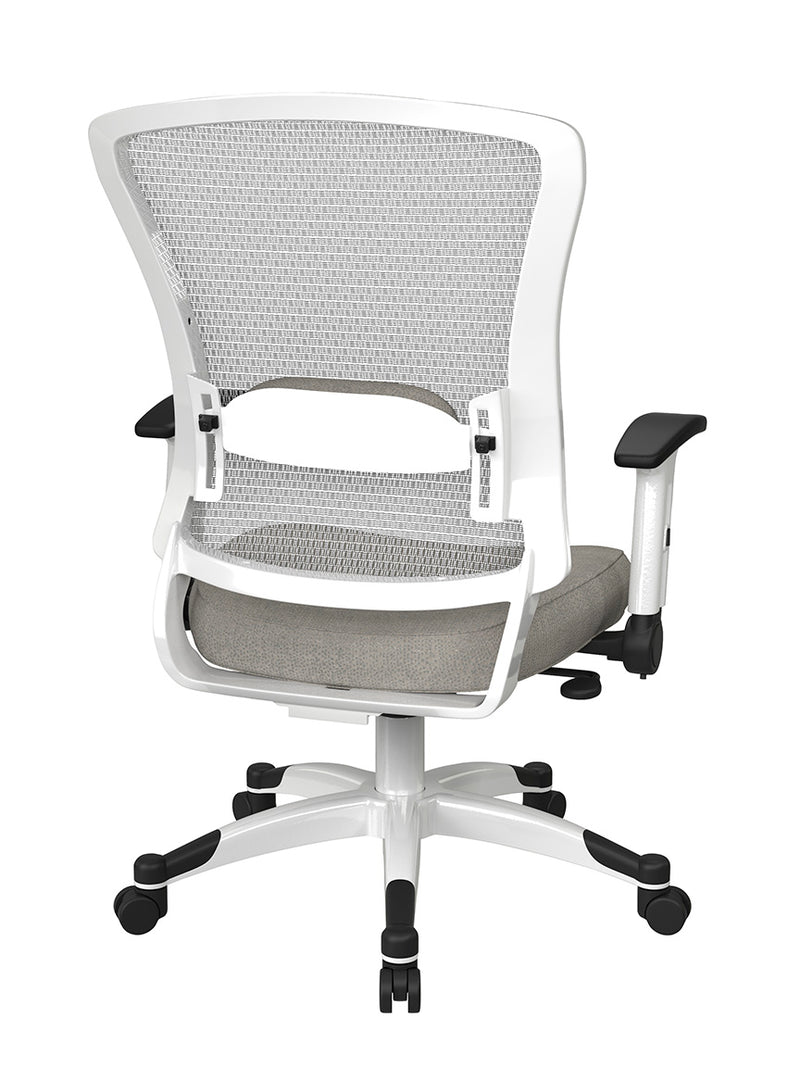 Space Seating by Office Star Products WHITE FRAME MANAGERS CHAIR - 317W-W1C1F2W-K009