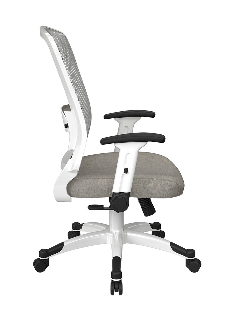 Space Seating by Office Star Products WHITE FRAME MANAGERS CHAIR - 317W-W1C1F2W-K009