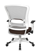 Silla de Gerente con Estructura Blanca Space Seating by Office Star Products - 317W-W1C1F2W-K011