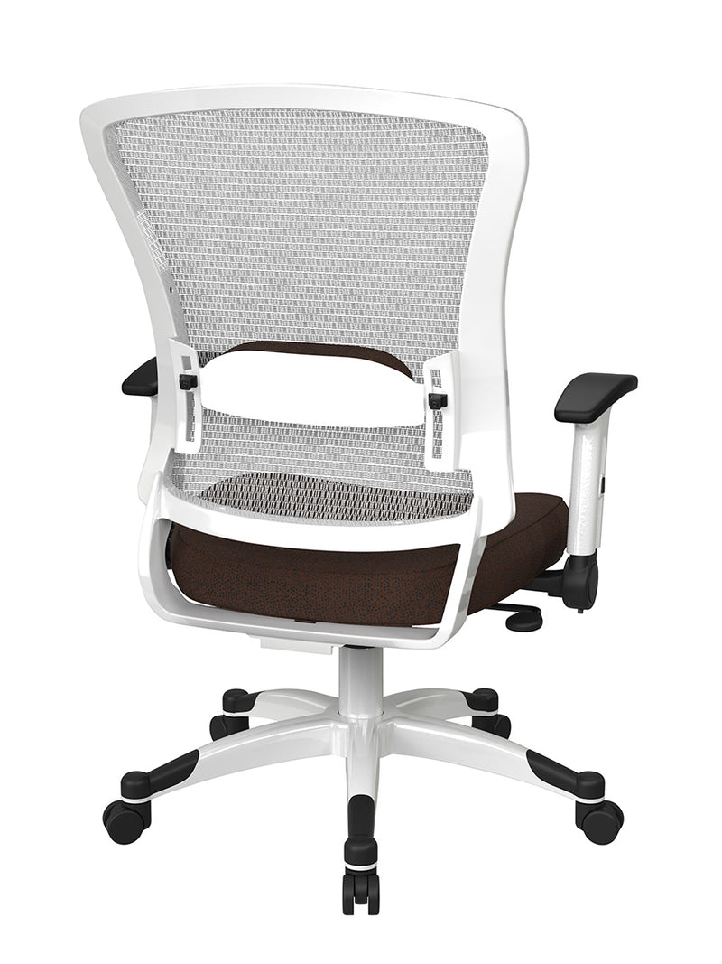 Space Seating by Office Star Products WHITE FRAME MANAGERS CHAIR - 317W-W1C1F2W-K011