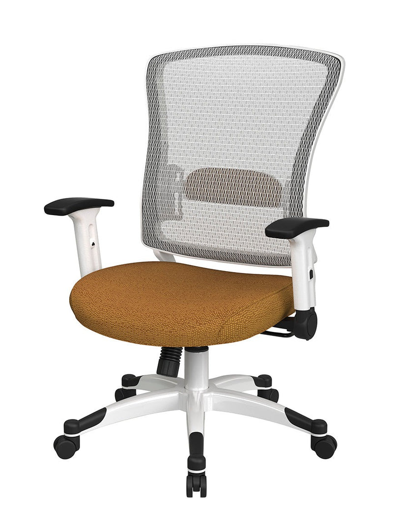 Space Seating by Office Star Products WHITE FRAME MANAGERS CHAIR - 317W-W1C1F2W-K012