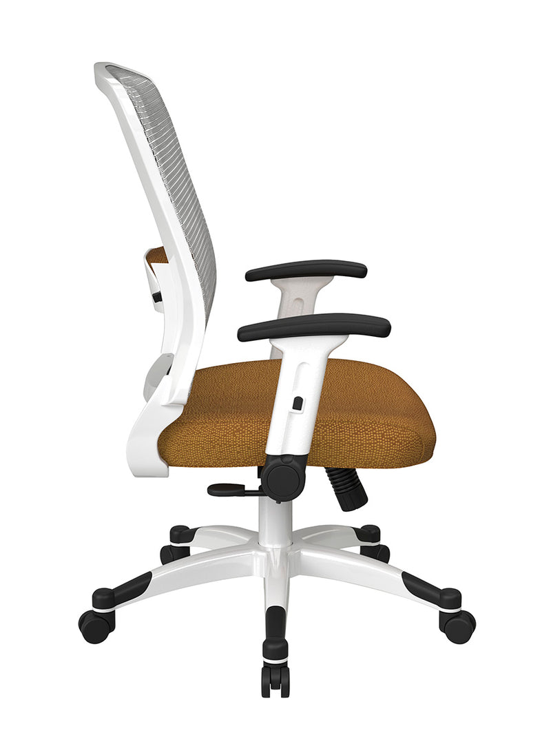 Space Seating by Office Star Products WHITE FRAME MANAGERS CHAIR - 317W-W1C1F2W-K012