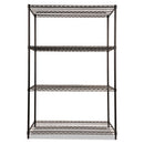 Alera NSF Certified Industrial Four-Shelf Wire Shelving Kit