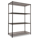 Alera NSF Certified Industrial Four-Shelf Wire Shelving Kit