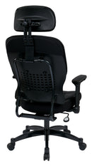 Silla de Gerente con Asiento y Respaldo de Piel Bonded Space Seating de Office Star Products - 32-E3371F3HL