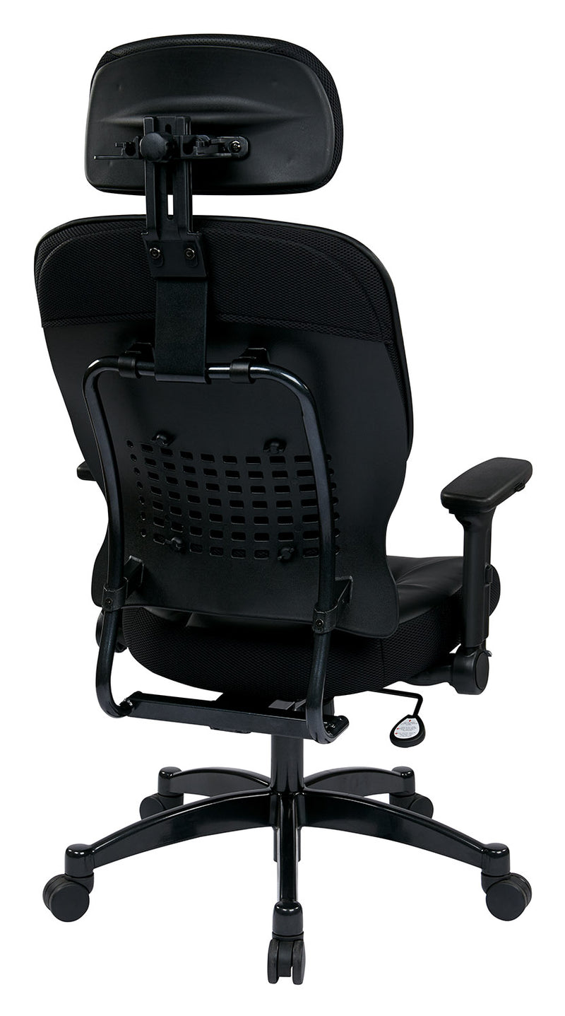 Space Seating by Office Star Products BONDED LEATHER SEAT AND BACK MANAGERS CHAIR - 32-E3371F3HL