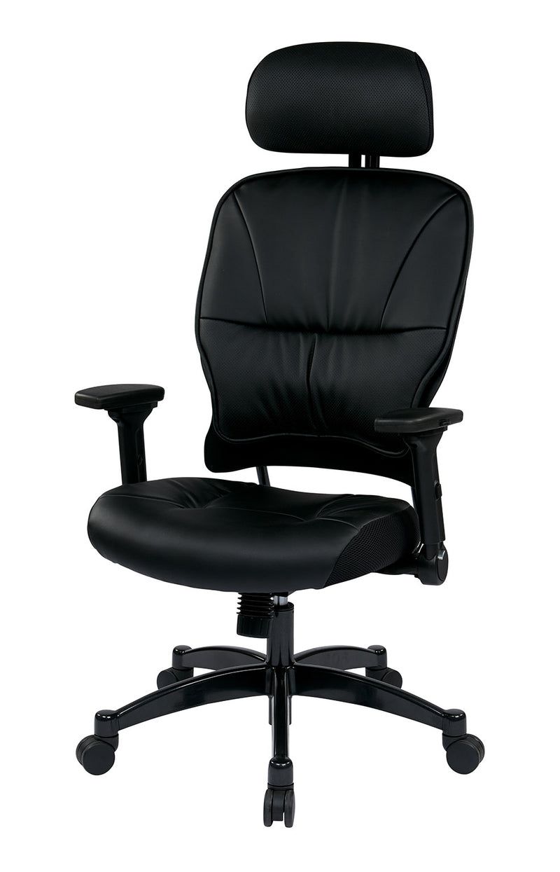 Space Seating by Office Star Products BONDED LEATHER SEAT AND BACK MANAGERS CHAIR - 32-E3371F3HL