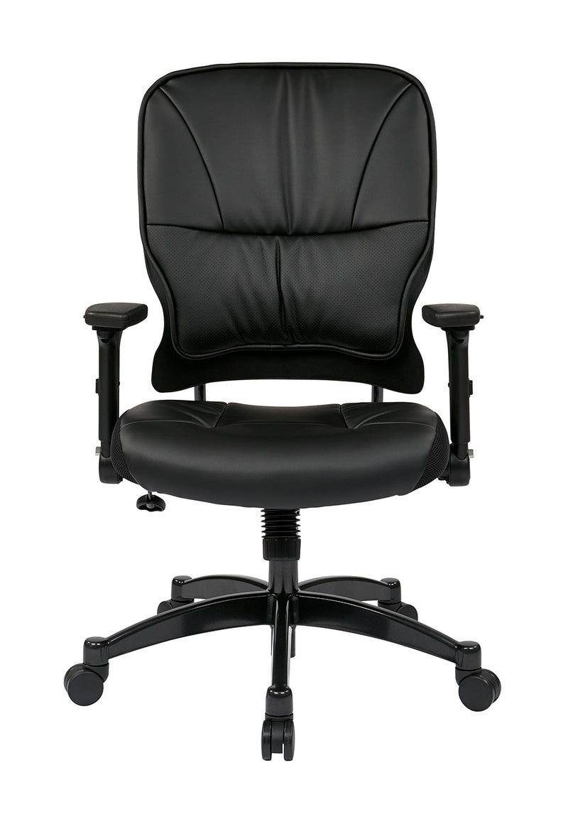 Space Seating by Office Star Products BONDED LEATHER SEAT AND BACK MANAGERS CHAIR - 32-E3371F3