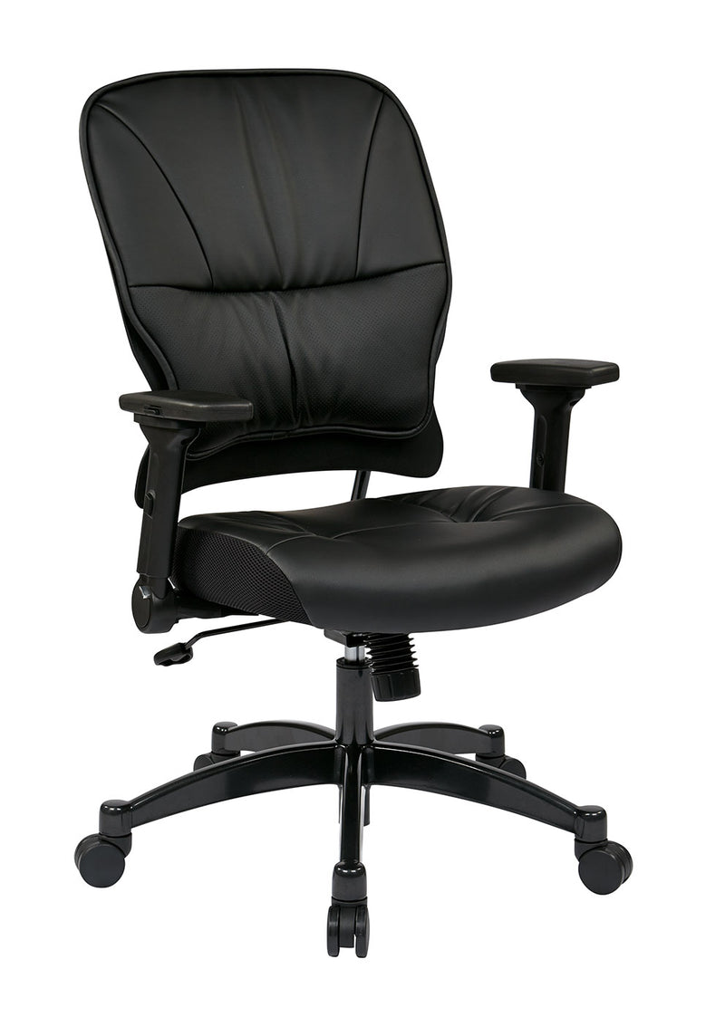 Space Seating by Office Star Products BONDED LEATHER SEAT AND BACK MANAGERS CHAIR - 32-E3371F3