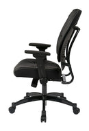 Space Seating by Office Star Products BONDED LEATHER SEAT AND BACK MANAGERS CHAIR - 32-E3371F3