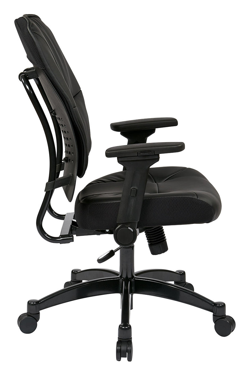 Space Seating by Office Star Products BONDED LEATHER SEAT AND BACK MANAGERS CHAIR - 32-E3371F3