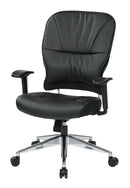 Office Star Products - Silla de Gerente de Piel Regenerada Negra – 32-E33P918P
