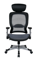 Office Star Products - Professional Light Air Grid Back and Seat Chair With Headrest – 327-66C61F6HL