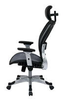 Office Star Products - Professional Light Air Grid Back and Seat Chair With Headrest – 327-66C61F6HL