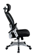 Office Star Products - Professional Light Air Grid Back Chair with Headrest – 327-E36C61F6HL