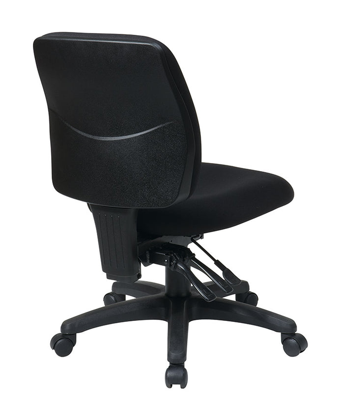 Mid Back Dual Function Ergonomic Chair with Ratchet Back Height