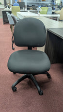USED 9to5 Seating Logic Armless Task Chair – Black Fabric