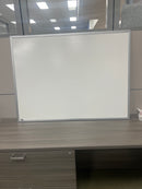 Used White Board with Silver Frame – 47" W x 36" H
