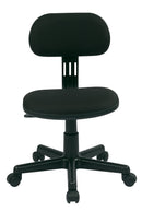 Silla para tareas de estudiante de OSP Designs by Office Star Products, de tela negra - 499